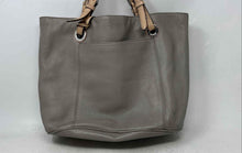 Load image into Gallery viewer, Michael Kors Womens Dark Gray Pebbled Leather Double Handle Tote Handbag
