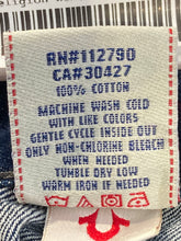 Load image into Gallery viewer, True Religion Mens Blue Denim Medium Wash Slim Fit Straight Leg Jeans Size 30
