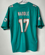Load image into Gallery viewer, Nike Boys Green Miami Dolphins Jaylen Waddle #17 NFL Football Jersey Size XL
