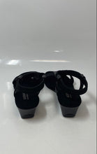 Load image into Gallery viewer, Alfani Womens Black Open Toe Wedge T-Strap Sandals Size 7.5M
