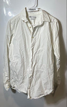 Load image into Gallery viewer, Zara Mens White Long Sleeve Collared Regular Fit Button-Up Shirt Size Medium
