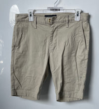 Load image into Gallery viewer, US Polo Assn. Mens Beige Flat Front Slash Pockets Stretch Chino Shorts Size W30

