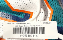 Load image into Gallery viewer, Reebok Boys Green Miami Dolphins Joey Porter #55 Football Jersey Size Large
