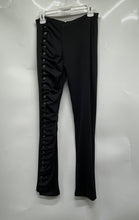 Load image into Gallery viewer, Maniere De Voir Womens Black Eyelet Compression Leggings Pants Size 10
