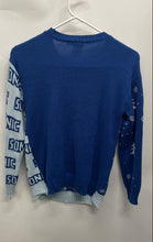 Load image into Gallery viewer, Sega Boys Blue Long Sleeve Sonic The Hedgehog Pullover Sweater Size Medium
