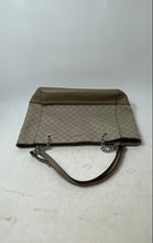 Load image into Gallery viewer, Nine West Womens Light Brown Geometric Print Leather Double Handle Tote Bag
