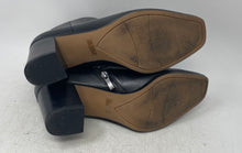 Load image into Gallery viewer, Franco Sarto Womens Izzy Black Leather Square Toe Side Zip Ankle Bootie Sz 8.5M
