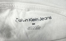 Load image into Gallery viewer, Calvin Klein Womens White Short Sleeve Crew Neck One-Piece Bodysuit Size 3X

