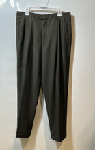 Load image into Gallery viewer, Fabio Inghirami Mens Gray Pleated Front Cuffed Dress Pants No Size Stain in Side
