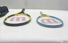Load image into Gallery viewer, Lot Of 2 Pcs Assorted Wilson Multicolor Professional Racquets In Carrying Case
