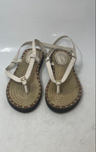 Load image into Gallery viewer, Coach Womens Gracey Beige Open Toe Flat Slingback Sandals Size 8.5
