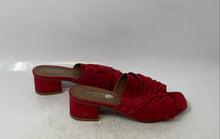 Load image into Gallery viewer, Summit By White Mountain Womens Red Block Heel Slide Sandals Size 38
