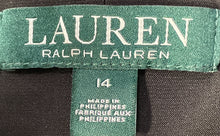 Load image into Gallery viewer, Lauren Ralph Lauren Womens Black White Collarless Pullover Sheath Dress Size 14
