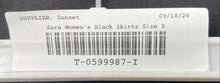 Load image into Gallery viewer, Zara Womens Black Flounce Hem Tie Waist Side Zip Mini Skort Size Small
