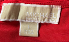 Load image into Gallery viewer, Michael Kors Womens Red Sleeveless Back-Zip Maxi Dress Size Large
