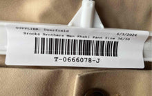 Load image into Gallery viewer, B By Brooks Brothers Mens Khaki Button Front Belt Loops Chino Pants Sz 36W X 30L
