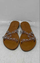 Load image into Gallery viewer, Schutz Womens Cathryn Brown Open Toe Slip-On Flat Slide Sandals Size 7.5B
