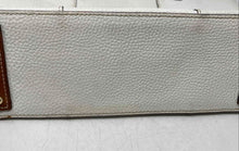Load image into Gallery viewer, Dooney &amp; Bourke Womens Lexington White Brown Pebble Grain Leather Tote Handbag
