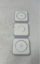 Load image into Gallery viewer, White Foldable 3-In-1 Magnetic Suction Wireless Charger Untested
