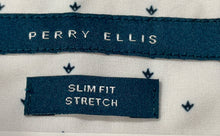 Load image into Gallery viewer, Perry Ellis Mens White Short Sleeve Slim Fit Stretch Button-Up Shirt Size XXL
