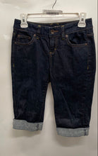 Load image into Gallery viewer, DKNY Jeans Womens Blue Dark Wash Stretch Cuffed Hem Bermuda Shorts Size 4
