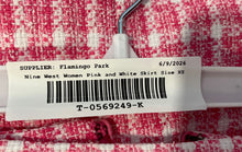 Load image into Gallery viewer, Nine West Womens Pink White Plaid Tweed Back Zipper Short Mini Skirt Size XS
