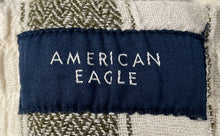 Load image into Gallery viewer, American Eagle Outfitters Mens Gray White Trekker Drawstring Chino Shorts Size L
