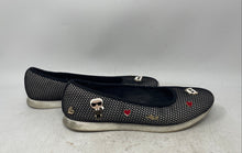 Load image into Gallery viewer, Karl Lagerfeld Paris Womens Maleia Black Mesh Enamel Charms Ballet Flats Sz 10M
