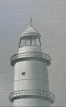 Load image into Gallery viewer, Coastal Lighthouse Crashing Waves Seascape Scene With Seagulls Singed Painting
