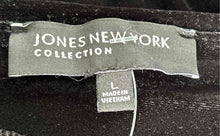 Load image into Gallery viewer, Jones New York Womens Black Flat Front Long Maxi Skirt Size Large
