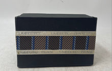 Load image into Gallery viewer, Umberto Frasi Mens Brown Blue Handmade Designer Tie &amp; Cufflinks Set With Box
