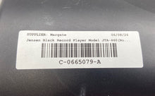 Load image into Gallery viewer, Jensen JTA-460 Black 3-Speed AM/FM Stereo Turntable Record Player Not Tested
