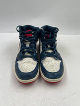 Load image into Gallery viewer, Authentic Nike Boys Air Jordan 1 Mid FN1353-400 White Blue Sneaker Shoes Size 7Y
