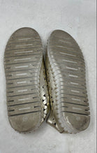 Load image into Gallery viewer, Eric Michael Womens Gold Tone Round Toe Slip-On Shoes Size EUR 38
