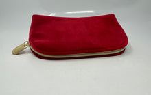 Load image into Gallery viewer, Dior Beauty Womens Red Zipper Small Travel Makeup Cosmetic Pouch
