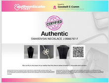 Load image into Gallery viewer, Authentic Swarovski Women's Silver-Tone Flower Key Pendant Necklace
