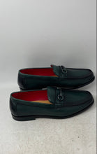 Load image into Gallery viewer, Cvepval Mens Dark Green Leather Slip-On Low Top Loafer Shoes Size EUR 46
