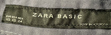 Load image into Gallery viewer, Zara Basic Womens Gray Flared Sleeve Drawstring Waist Ruffle Blouse Top Size XS
