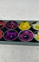 Load image into Gallery viewer, Hand Crafted Blossom Flower Scented Tealights Box Decorative Candles Set 10 Pack
