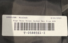 Load image into Gallery viewer, Hugo Boss Mens Brown Long Sleeve Pockets Single Breasted Blazer Size 44R
