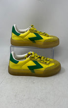 Load image into Gallery viewer, Aldo Womens Retrostep Yellow Green Low Top Lace-Up Sneaker Shoes Size 5
