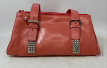 Load image into Gallery viewer, Franco Sarto Womens Pink Leather Double Handle Inner Pockets Shoulder Purse
