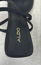 Load image into Gallery viewer, Aldo Womens Okurra Black Open Toe Slip-On Block Heel Slingback Sandals Size 8
