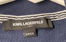 Load image into Gallery viewer, Karl Lagerfeld Mens Blue Short Sleeve Collared Polo Shirt Size Small
