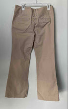 Load image into Gallery viewer, Banana Republic Womens Beige Flat Front Stretch Bootcut Ankle Pants Size 8
