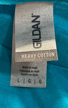 Load image into Gallery viewer, Gildan Mens Blue Heavy Cotton NFL Miami Dolphins Football Unites T-Shirt Size L
