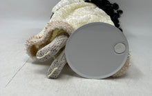 Load image into Gallery viewer, Petite Porcelains By Barbara Lee Curly Black Hair Plush Bear Cream Outfit Doll
