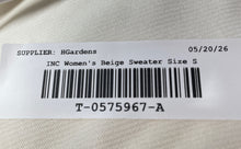 Load image into Gallery viewer, I.N.C International Concepts Womens Beige Long Sleeve Blouse Top Size Small
