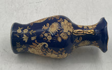 Load image into Gallery viewer, Blue Gold Floral Fine Porcelain Collectibles Home Decorative Japanese Vase
