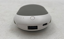 Load image into Gallery viewer, Beskar White Silver Rechargeable 7800mAh Electric Hand Heater With USB Cable
